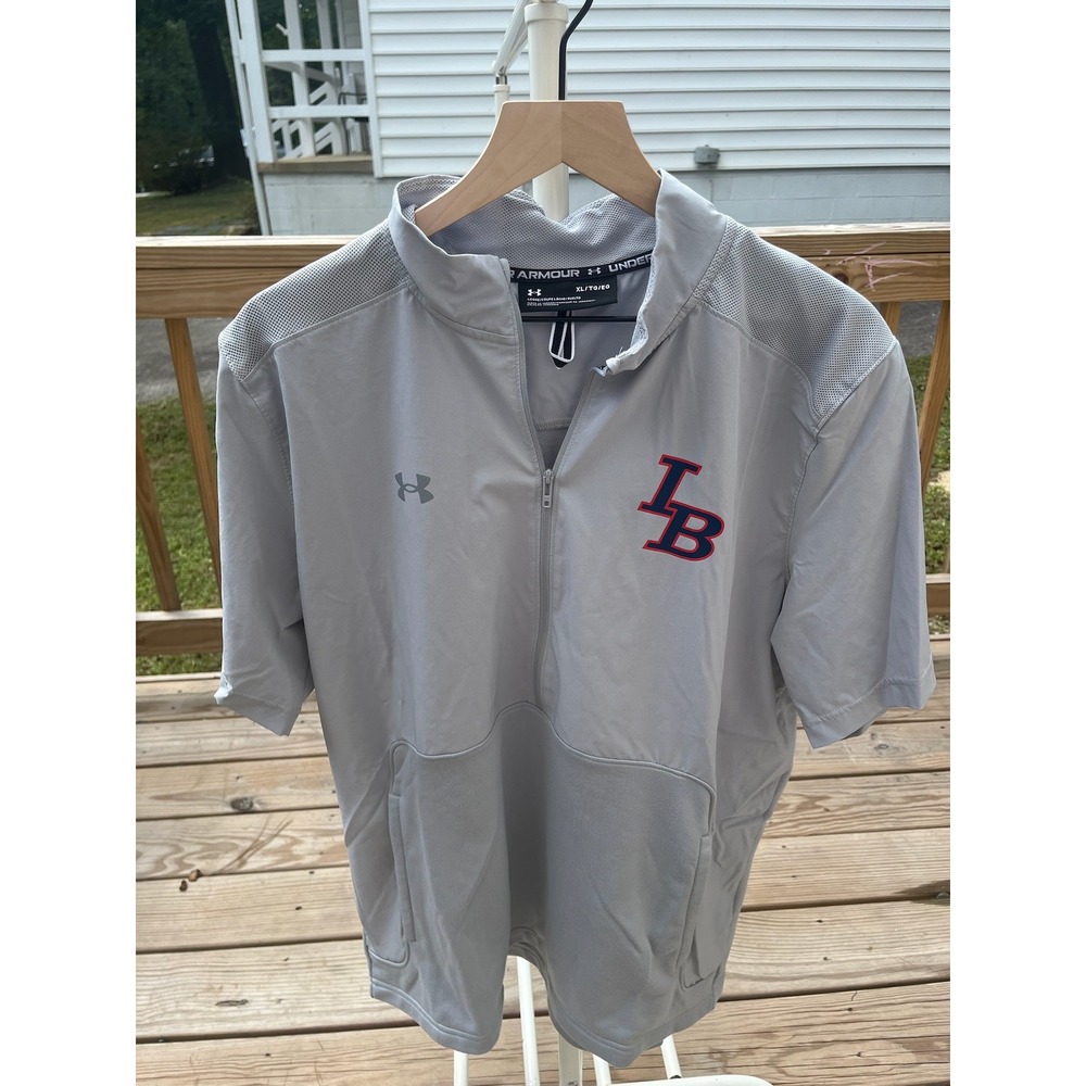Under Armour Mens Iron Bridge IB Short Sleeve Cage Jacket Gray XL
